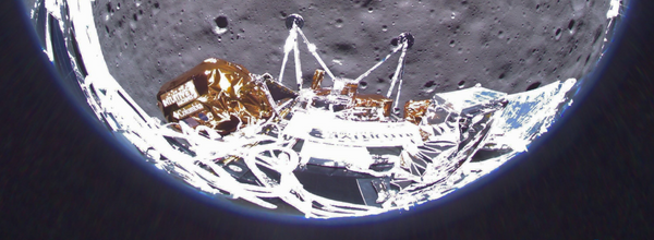 Odysseus Lunar Module Signs Off with a Farewell Snapshot from the Moon