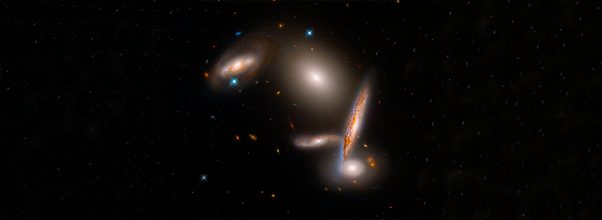 Hubble Celebrated Its Birthday With an Image of the Hickson Compact Group 40