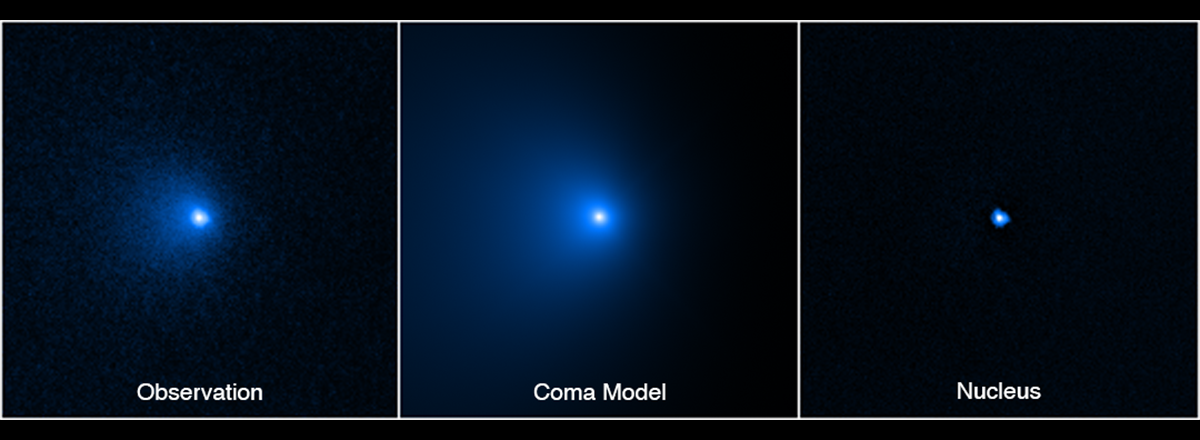 Hubble Determines the Size of the Largest Icy Comet Nucleus