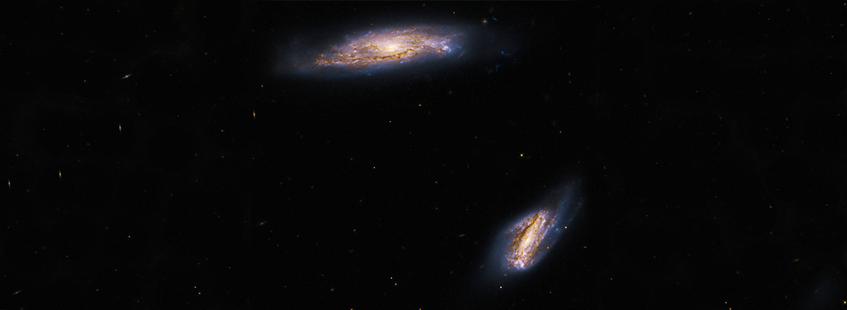 Hubble Space Telescope Captures Two Spiral Galaxies