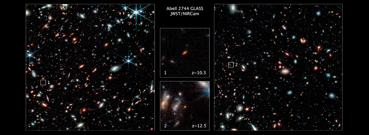 James Webb Telescope Spotted Two Unusually Bright Galaxies from the Early Universe
