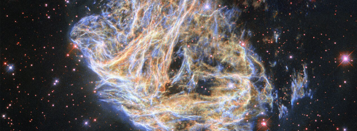 Hubble Space Telescope Captures Celestial Fireworks Left by a Star's Death