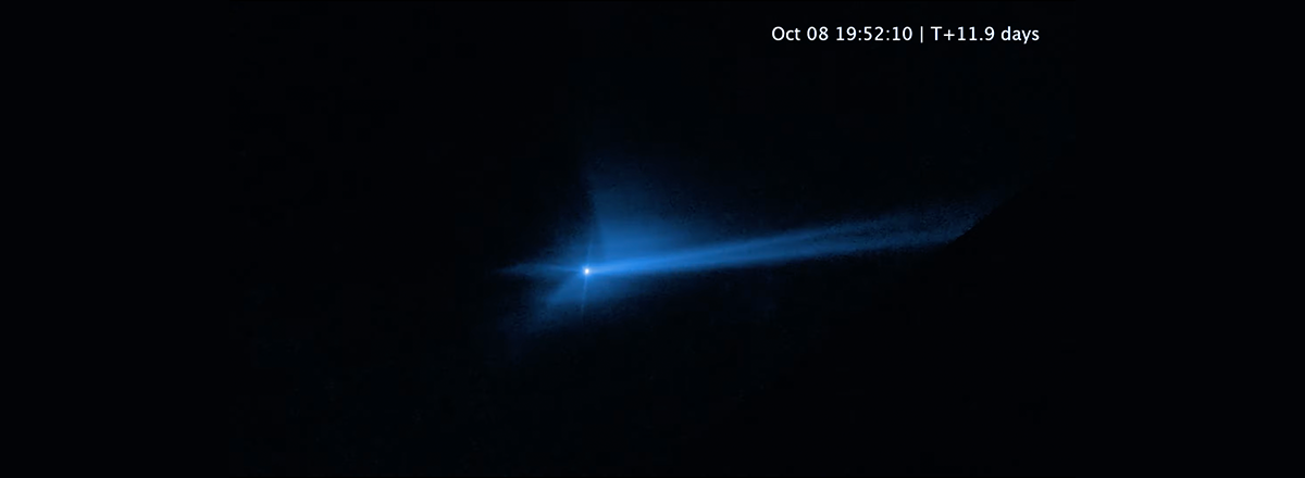 Hubble Space Telescope Captures Aftermath of NASA's DART Asteroid Impact