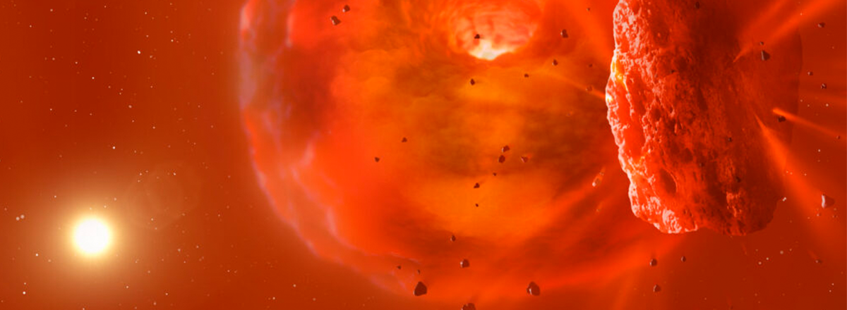 Astronomers Witness an Afterglow of a Giant Exoplanet Collision