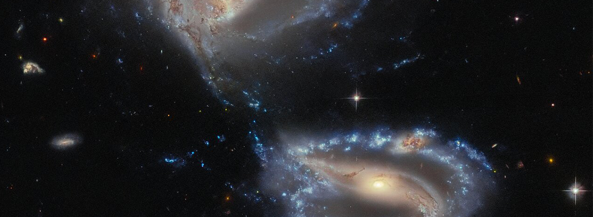 Hubble Space Telescope Captures a Striking Image of Three Interacting Galaxies