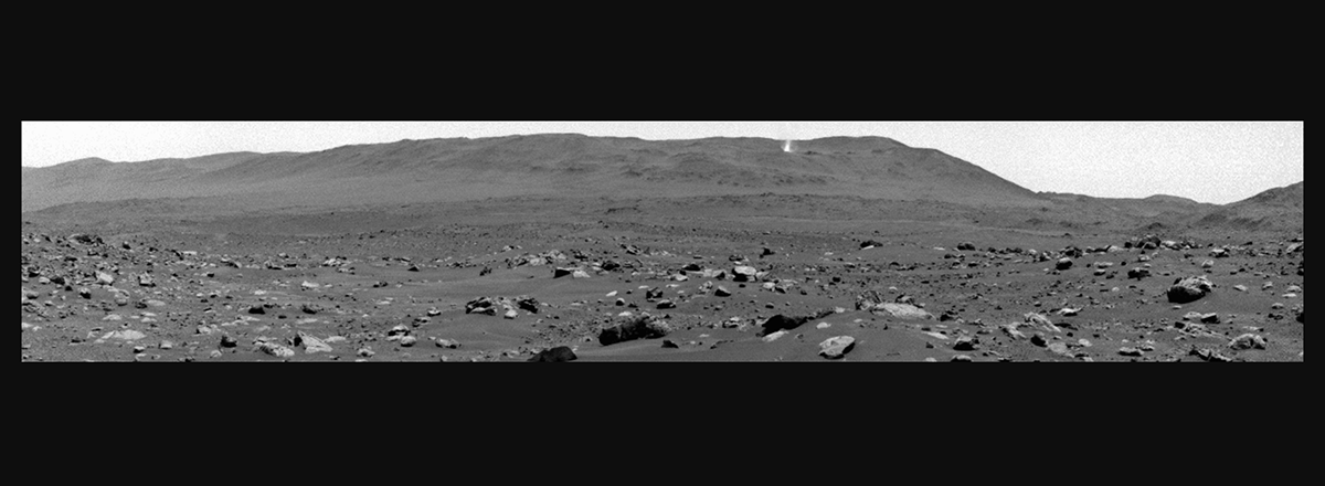 NASA's Perseverance Rover Captures Towering Martian Dust Devil