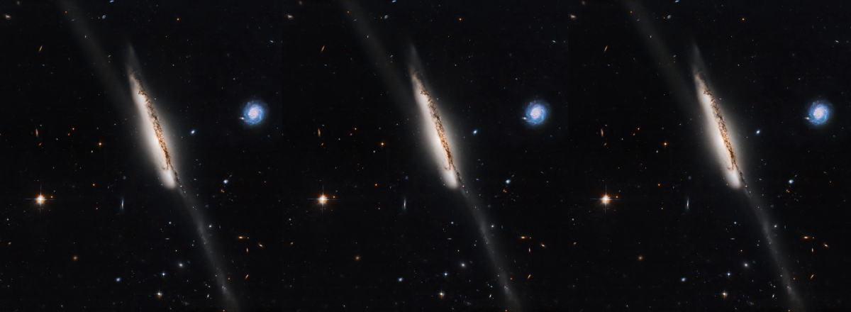 Hubble Space Telescope Captures a Massive Stellar Bridge Between Galaxies