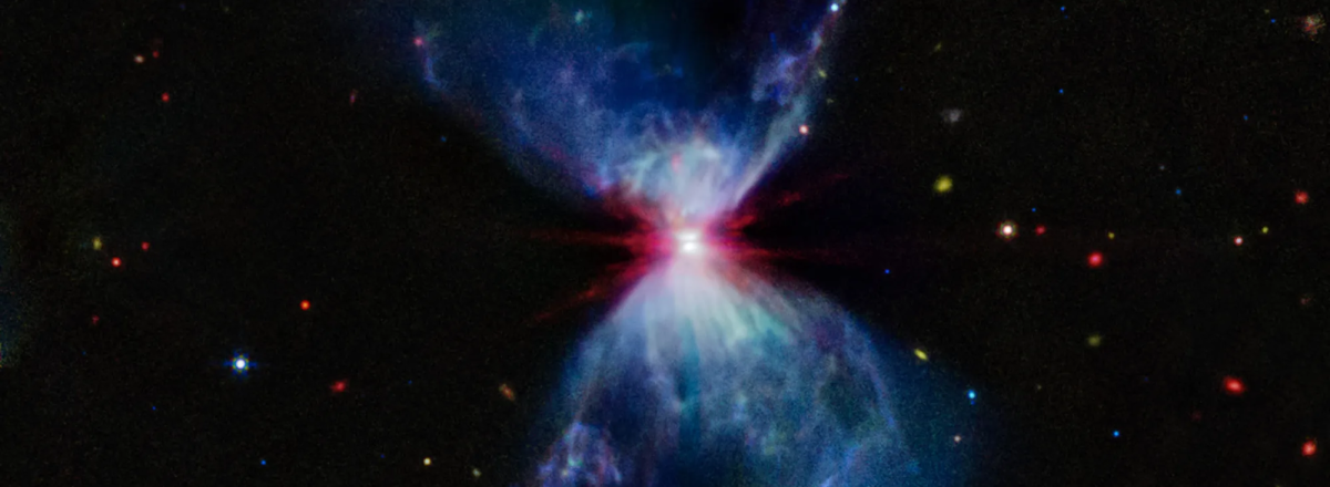 James Webb Telescope Captures Stunning 'Hourglass' Effect in Star Formation