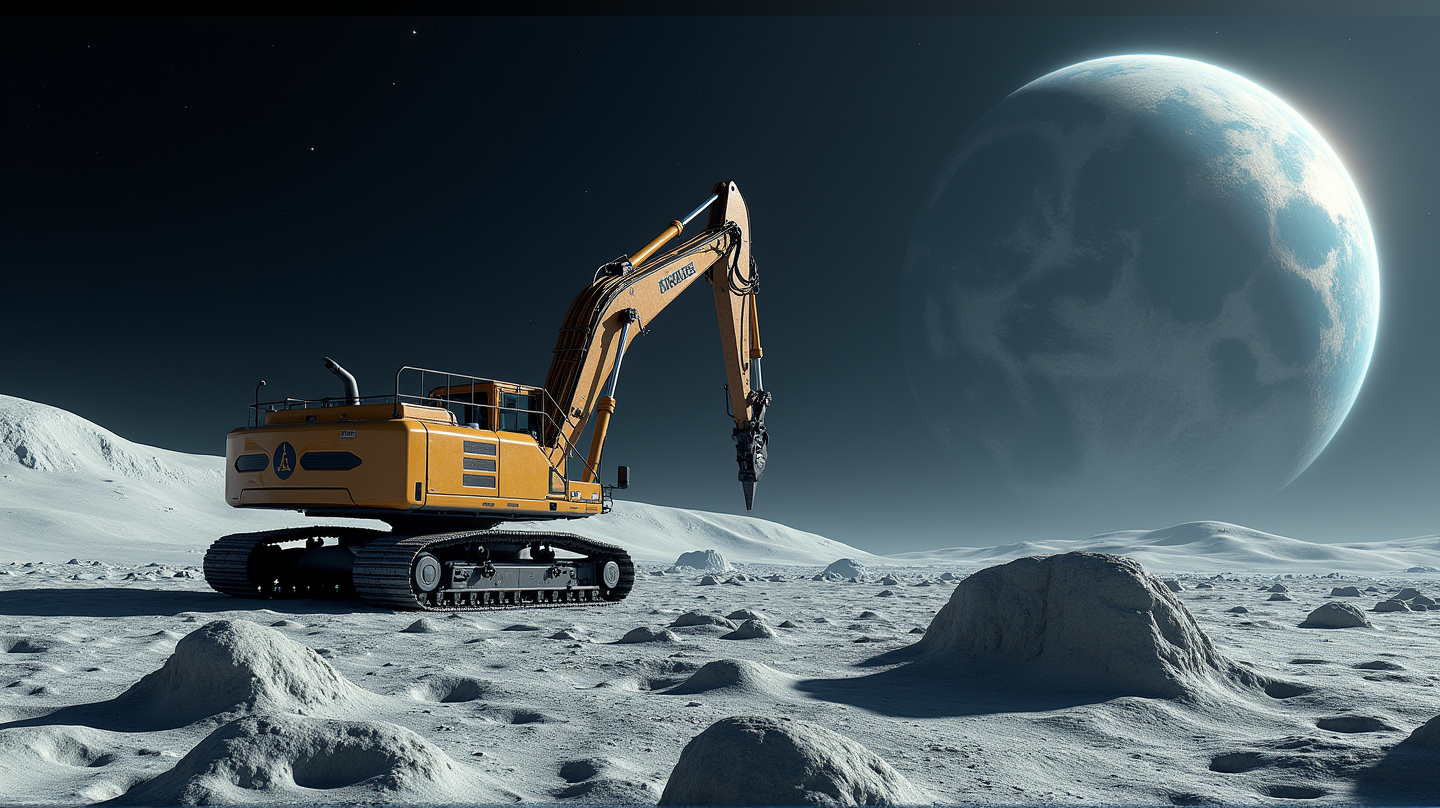 Revolutionizing Space Resource: Lunar Excavator Prototype Ready to Harvest Moon's Helium-3