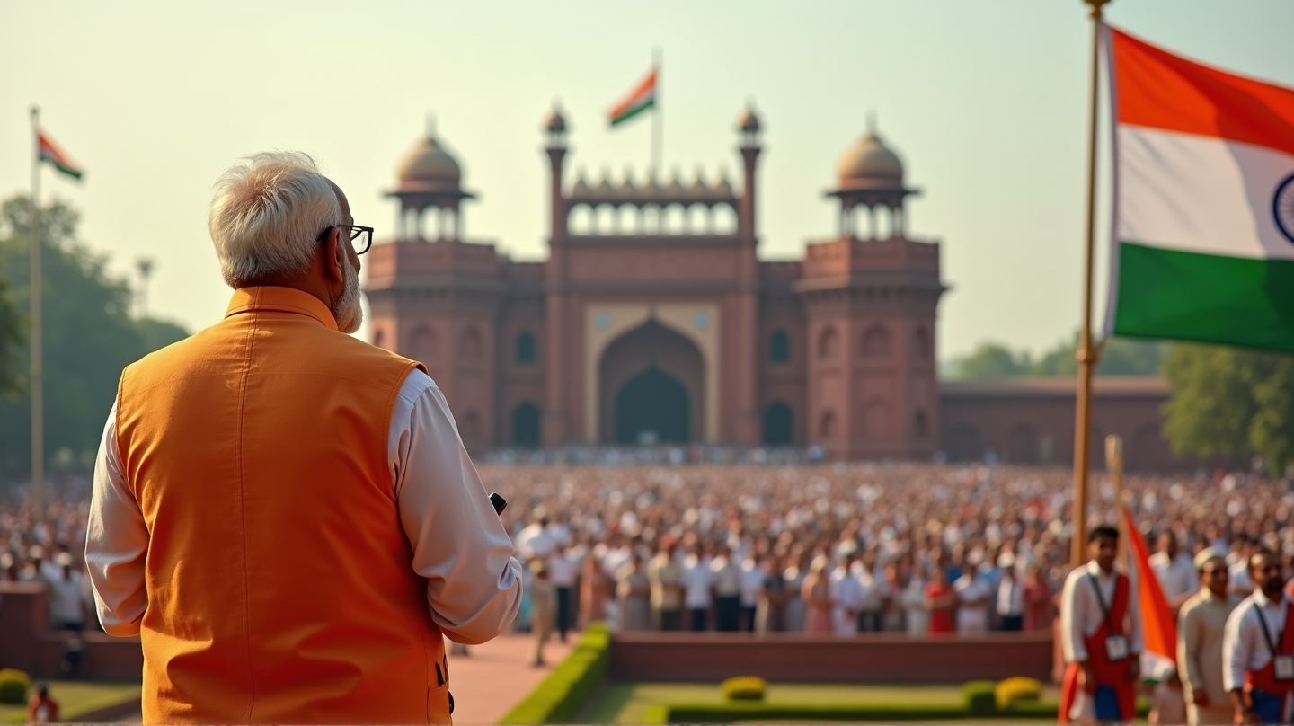 Modi's Bold Promises: Farmers, Taxes, & Self-Reliance Amid U.S. Tariffs