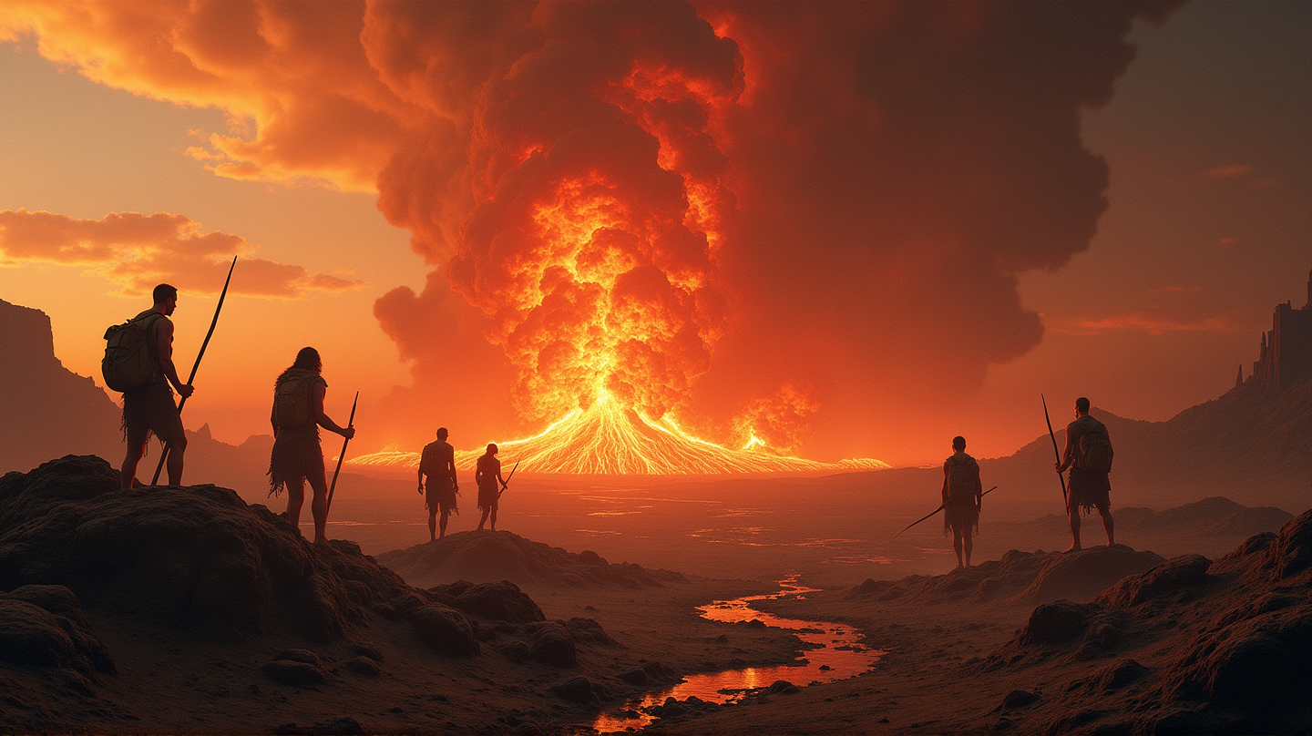 Mysteries of Survival: How Humanity Endured a Cataclysmic Supereruption