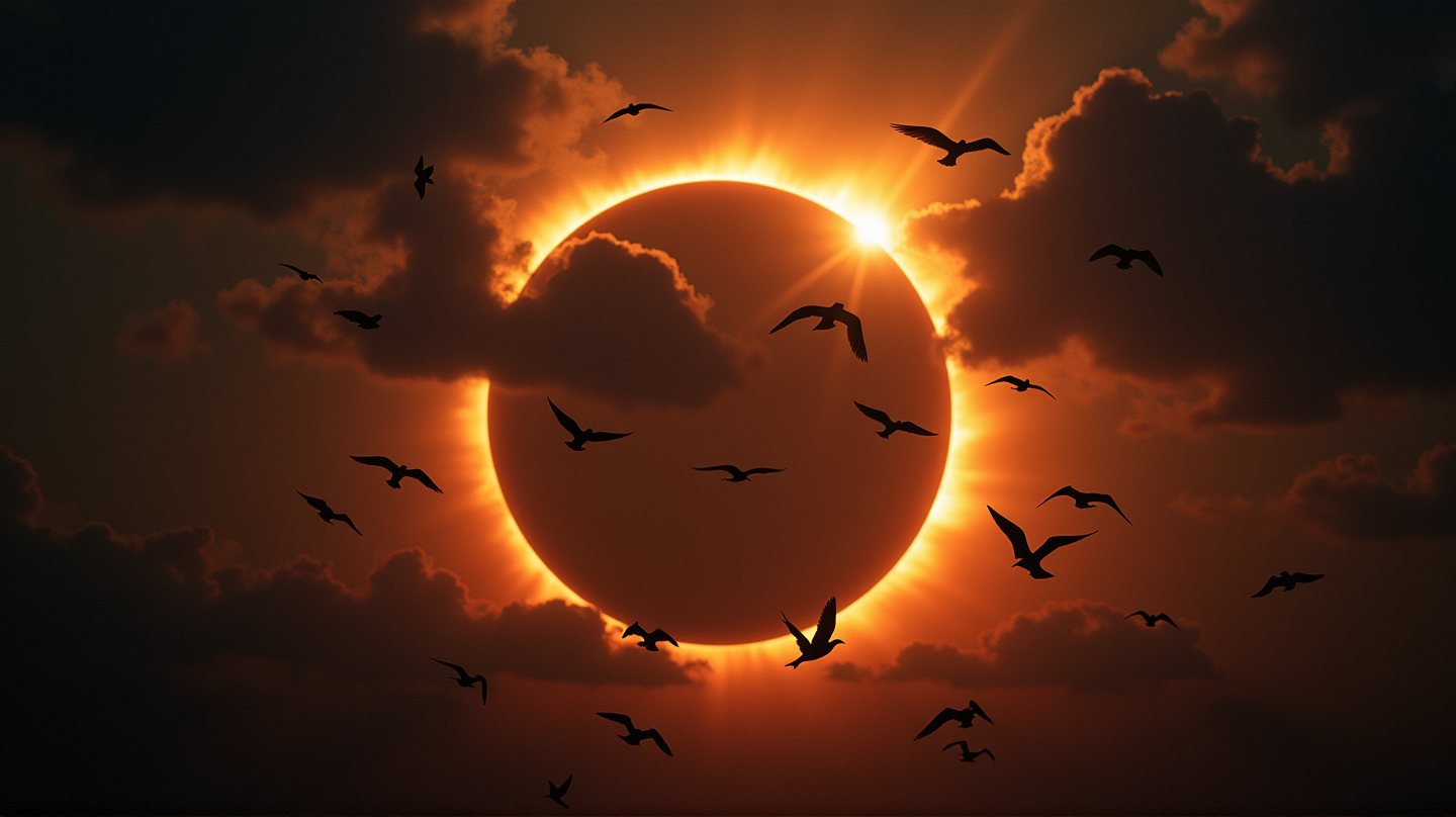 Eclipse 2024: Birds Sing a False Dawn Chorus