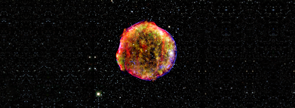 A composite image of the Tycho supernova remnant