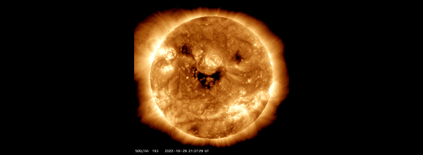NASA Captured an Image of the Sun Smiling