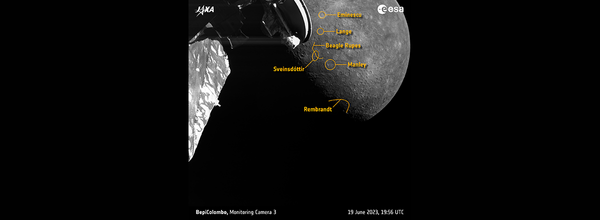 BepiColombo Snaps New Images of Mercury During Its Third Flyby