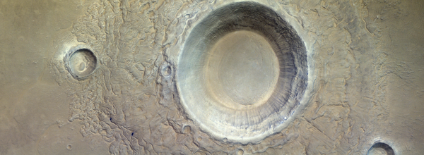 ESA's Mars Orbiter Captures Image of Its Largest Crater in Utopia Planitia