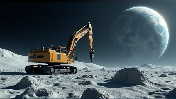 Revolutionizing Space Resource: Lunar Excavator Prototype Ready to Harvest Moon's Helium-3
