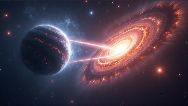 Unveiling the First-Ever Cosmic Joust Between Galaxies: A Spectacular Astronomical Duel