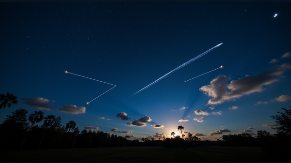 Florida's Celestial Sights: Planets Align with Meteor Magic