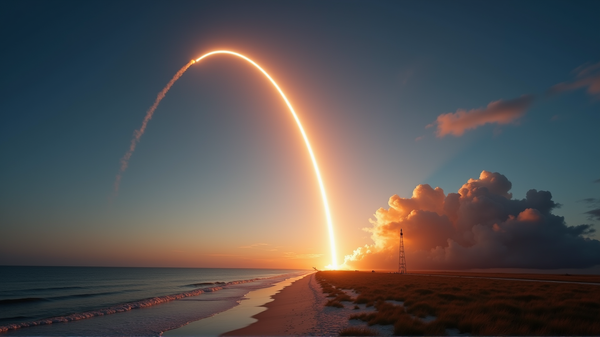 Spectacular SpaceX Starlink Launch Illuminates Florida's Space Coast