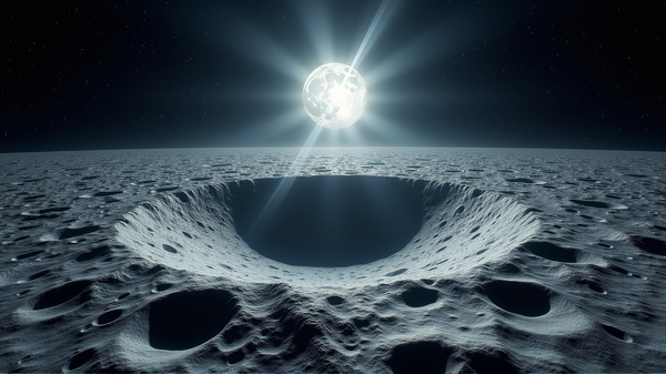 Lunar Orbiter Unveils a Stunning New Crater on the Moon